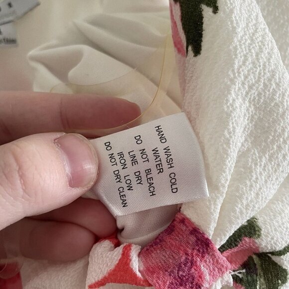 Forever 21 Favlux Women SZ M Ivory Floral Twist Front Top Strappy Jumpsuit NWT - Picture 8 of 10